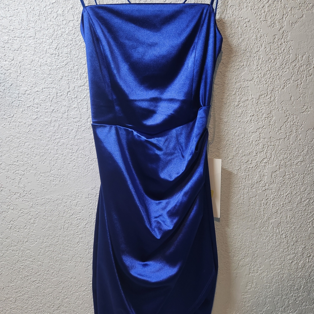 Honey and Rosie Royal Blue Midi Dress